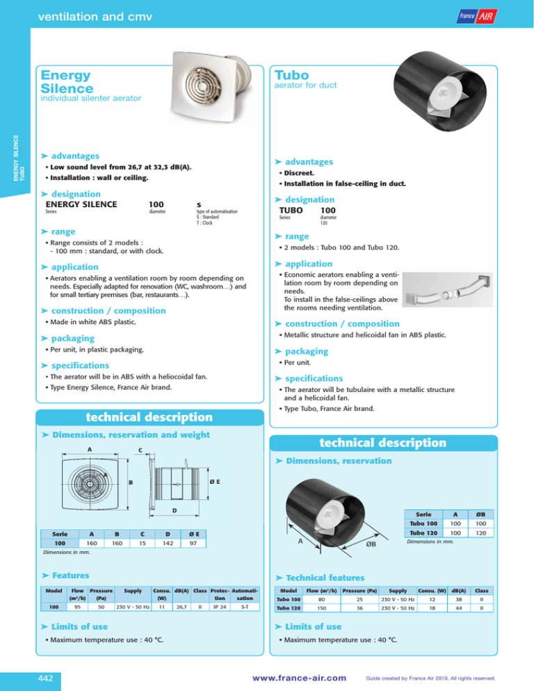 Tubo ventilation and cmv aerator for duct advantages Tubo ventilation and cmv aerator for duct advantages