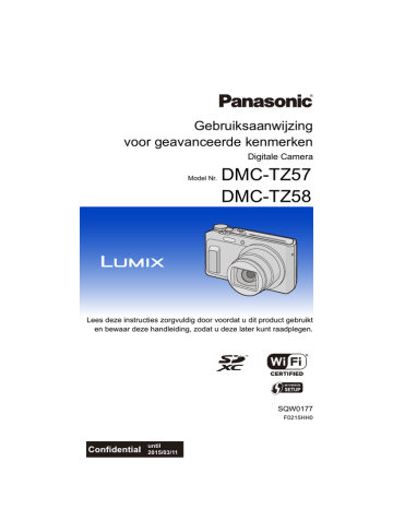 Panasonic DMC-TZ57 Instruction manual Panasonic DMC-TZ57 Instruction manual