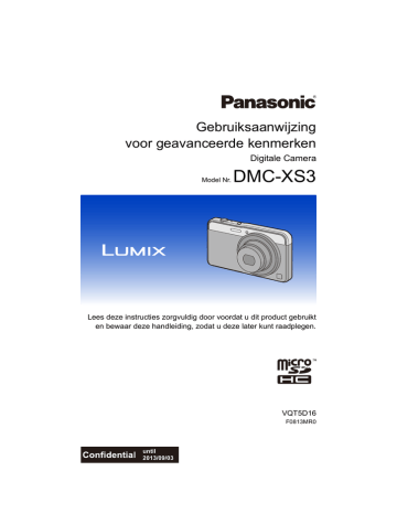 Panasonic DMCXS3EG Operating instructions Panasonic DMCXS3EG Operating instructions