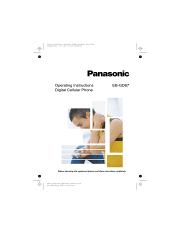 Panasonic GD67 Manual Panasonic GD67 Manual