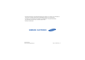 Samsung SGH-L870 de handleiding | Manualzz Samsung SGH-L870 de handleiding | Manualzz