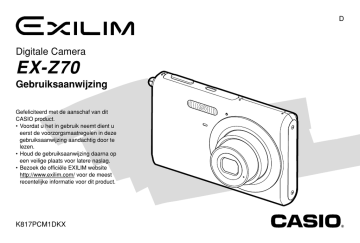 INLEIDING. Casio EX-Z70 | Manualzz INLEIDING. Casio EX-Z70 | Manualzz