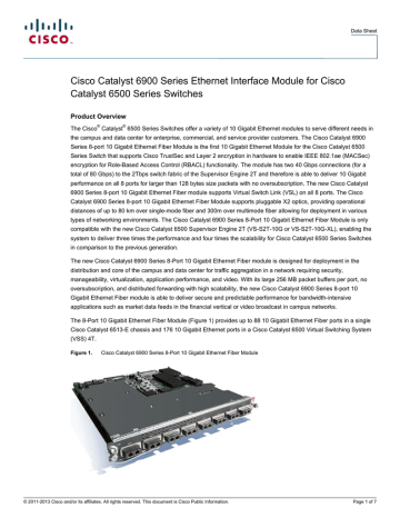 Cisco Catalyst Series Ethernet Interface Module For Cisco Product