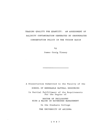 TRADING QUALITY FOR QUANTITY: AN ASSESSMENT OF TRADING QUALITY FOR QUANTITY: AN ASSESSMENT OF