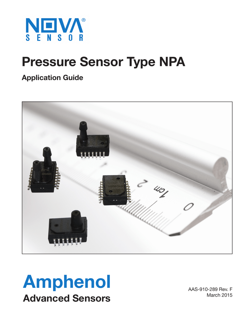 Amphenol Pressure Sensor Type NPA Advanced Sensors Application Guide