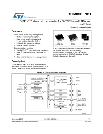 STMicroelectronics STM8SPLNB1 Datasheet Manualzz