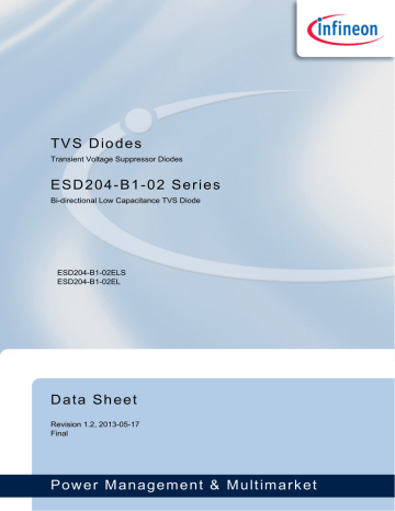 Infineon Esd B El Esd Protection Data Sheet Manualzz