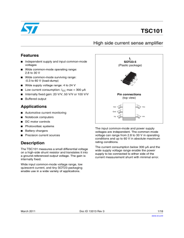 Stmicroelectronics Tsc Datasheet Manualzz