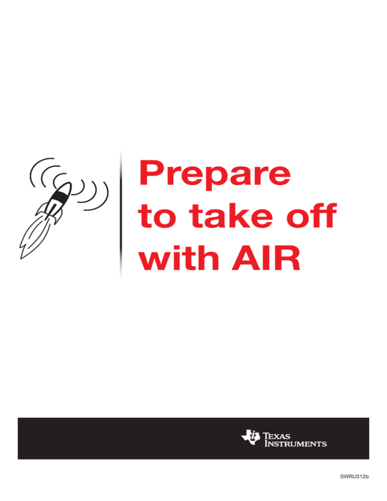 Prepare to take off with AIR SWRU312b Prepare to take off with AIR SWRU312b
