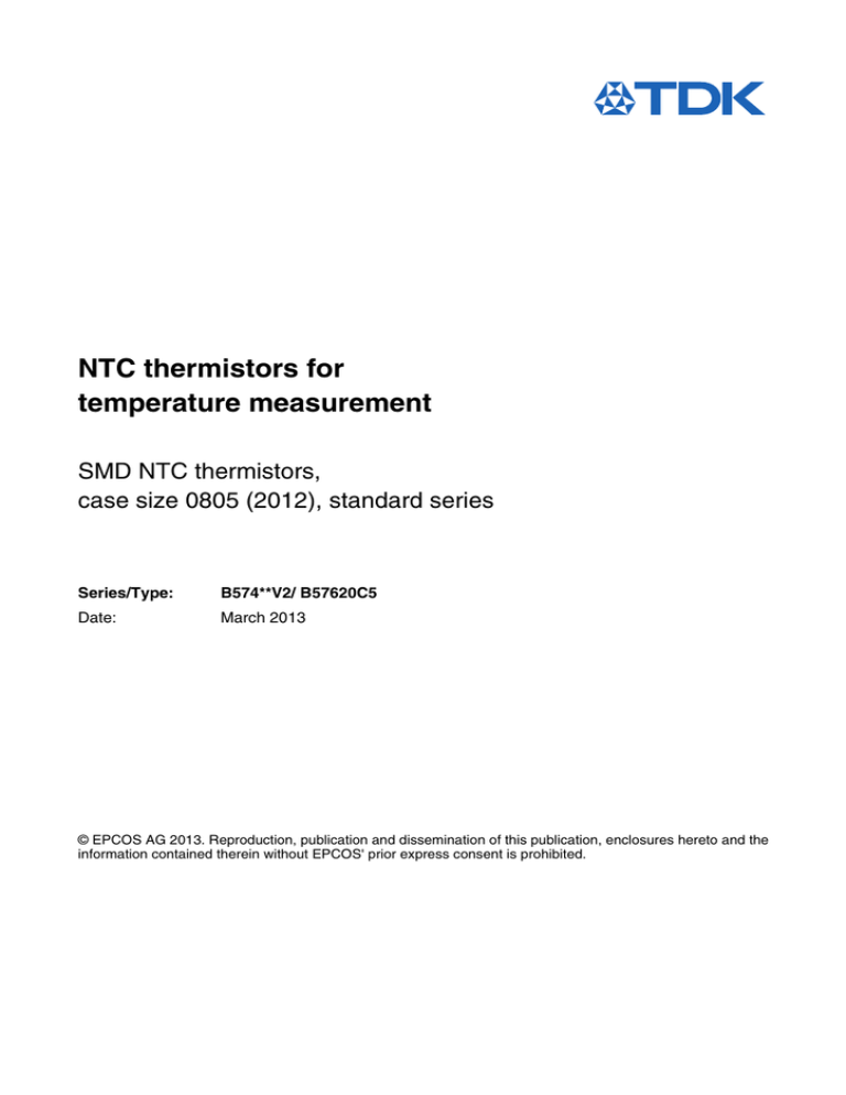 NTC thermistors for temperature measurement SMD NTC thermistors, NTC thermistors for temperature measurement SMD NTC thermistors,