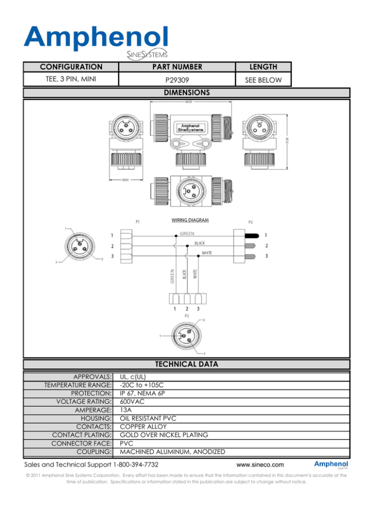 PART NUMBER LENGTH CONFIGURATION DIMENSIONS PART NUMBER LENGTH CONFIGURATION DIMENSIONS