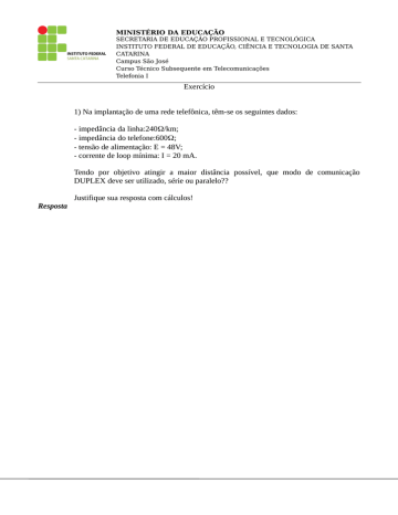 MINISTÉRIO DA EDUCAÇÃO MINISTÉRIO DA EDUCAÇÃO