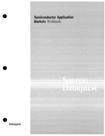1 Semiconductor Application Worldwide Dataquest 1 Semiconductor Application Worldwide Dataquest