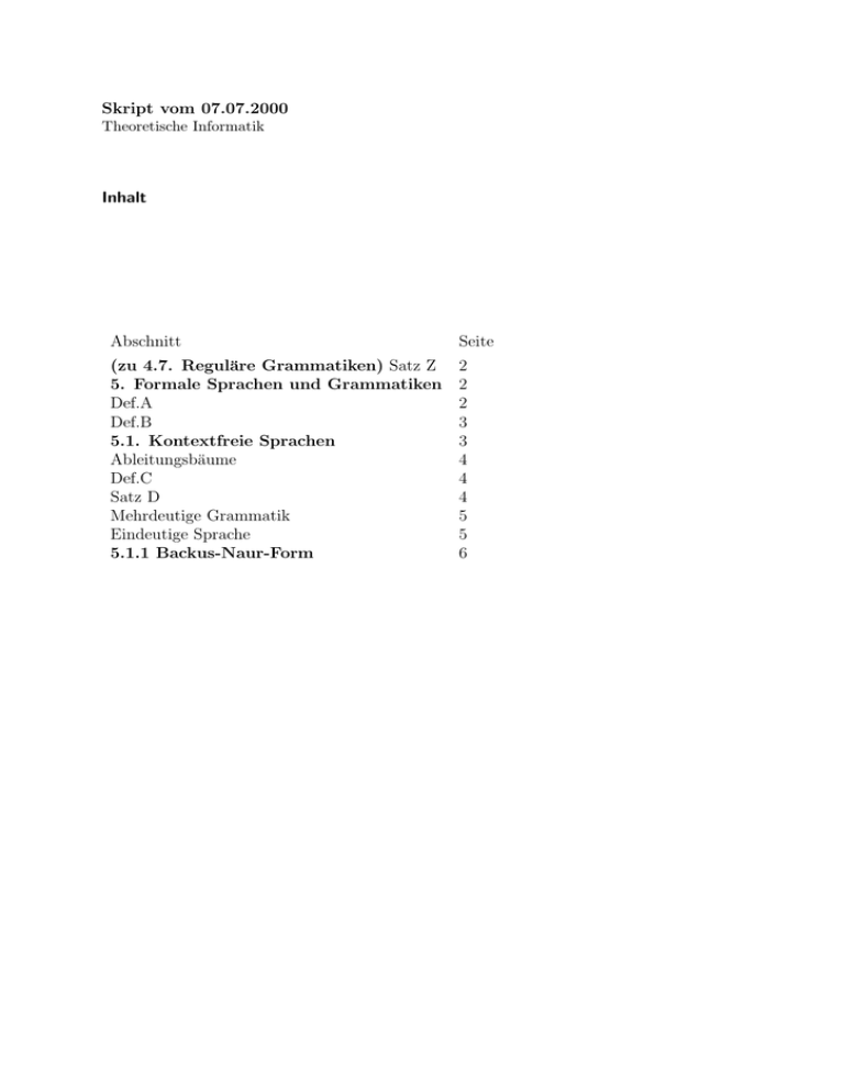 2000-07-07 - Mitschrift vom 07.07.2000 2000-07-07 - Mitschrift vom 07.07.2000