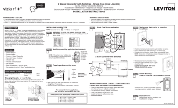 2 Scene Controller with Switches - Single Pole (One Location) 2 Scene Controller with Switches - Single Pole (One Location)