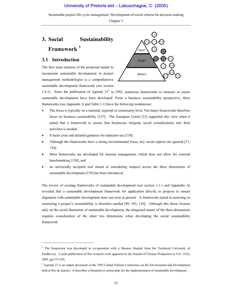 Sustainable project life cycle management: Development of social criteria for... Chapter 3 Sustainable project life cycle management: Development of social criteria for... Chapter 3