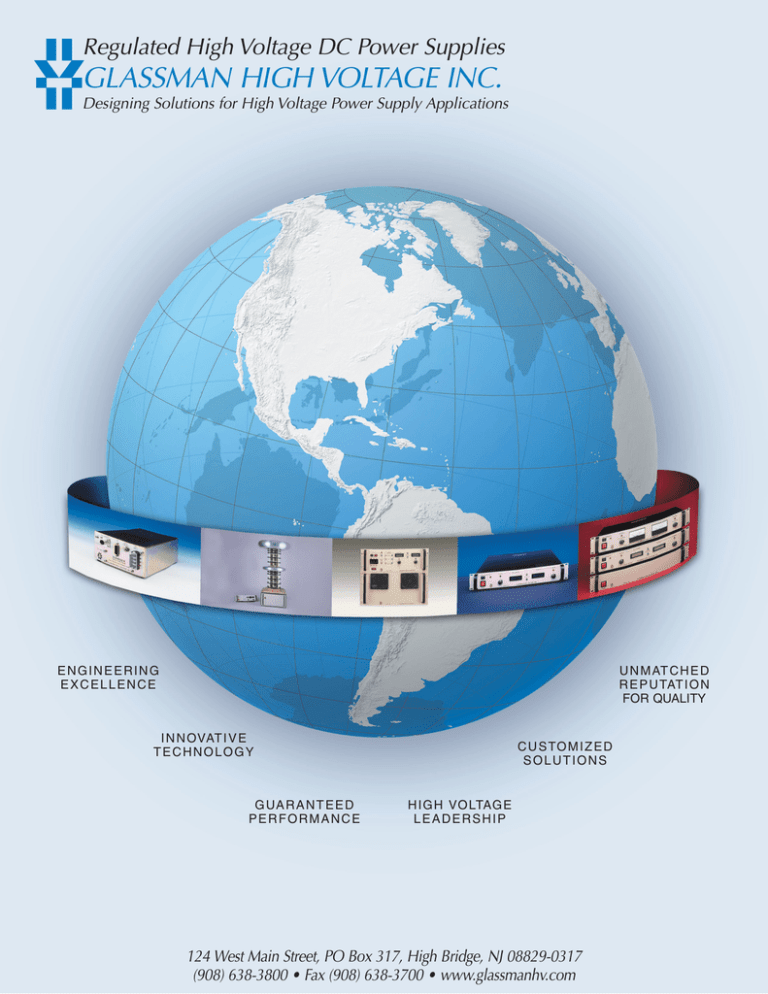 . GLASSMAN HIGH VOLTAGE INC Regulated High Voltage DC Power Supplies . GLASSMAN HIGH VOLTAGE INC Regulated High Voltage DC Power Supplies