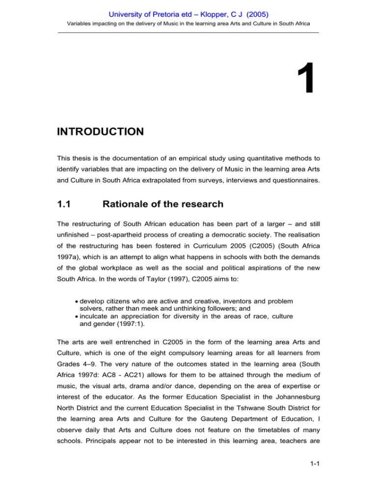 1 INTRODUCTION U 1 INTRODUCTION U