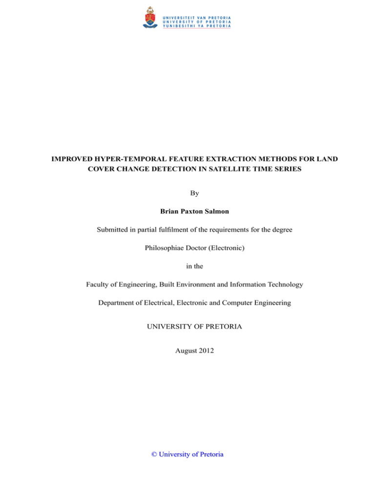 IMPROVED HYPER-TEMPORAL FEATURE EXTRACTION METHODS FOR LAND IMPROVED HYPER-TEMPORAL FEATURE EXTRACTION METHODS FOR LAND
