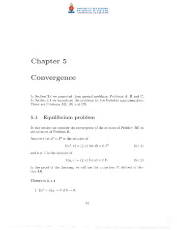 Chapter 5 Convergenc e Chapter 5 Convergenc e