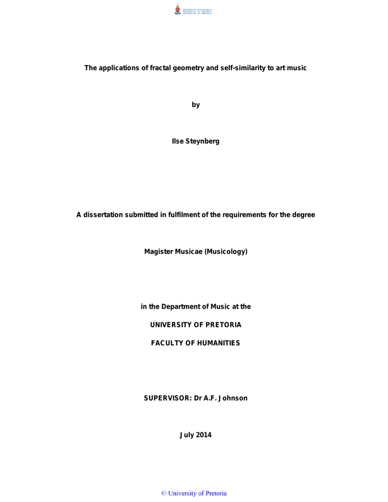 The applications of fractal geometry and self-similarity to art music by The applications of fractal geometry and self-similarity to art music by