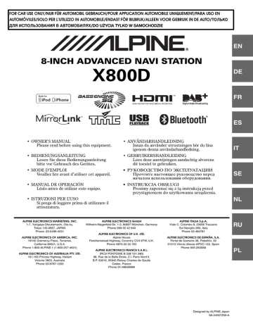 Utilisation de la caméra (en option). Alpine X800D-S906, X800D-V447, X800D-, X800D-V | Manualzz Utilisation de la caméra (en option). Alpine X800D-S906, X800D-V447, X800D-, X800D-V | Manualzz