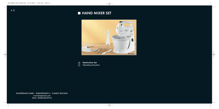HAND MIXER SET HAND MIXER SET