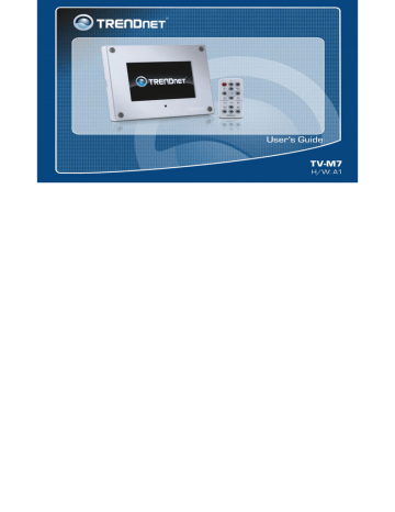 Trendnet TV-M7 User guide Trendnet TV-M7 User guide