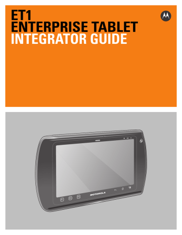 Getting Started. Motorola ET1 | Manualzz Getting Started. Motorola ET1 | Manualzz