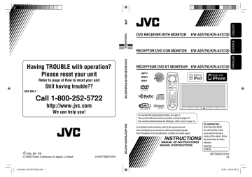 JVC KW-AVX720 - DVD Player With LCD Instructions Manual | Manualzz JVC KW-AVX720 - DVD Player With LCD Instructions Manual | Manualzz