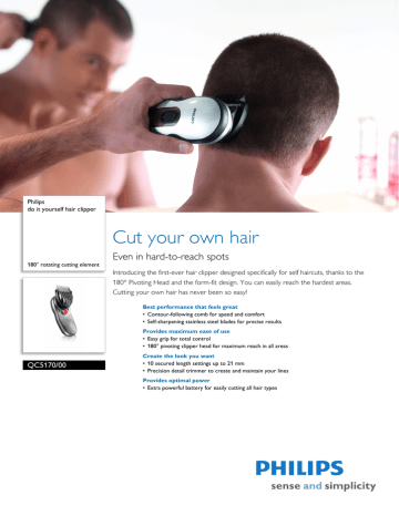 QC5170/00 Philips do it yourself hair clipper QC5170/00 Philips do it yourself hair clipper