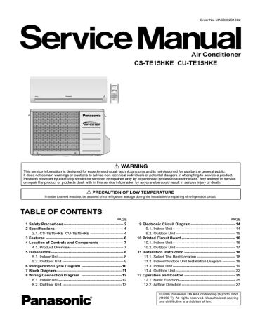 Panasonic Air Conditioner Panasonic Air Conditioner