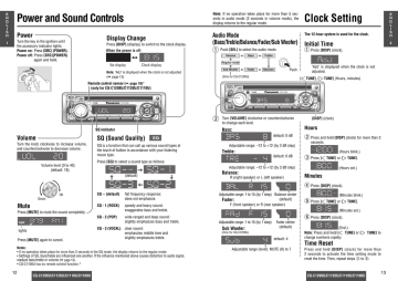 Panasonic CQC1120U, CQC1100U, CQC1110U, CQC1200U Operating instructions Panasonic CQC1120U, CQC1100U, CQC1110U, CQC1200U Operating instructions