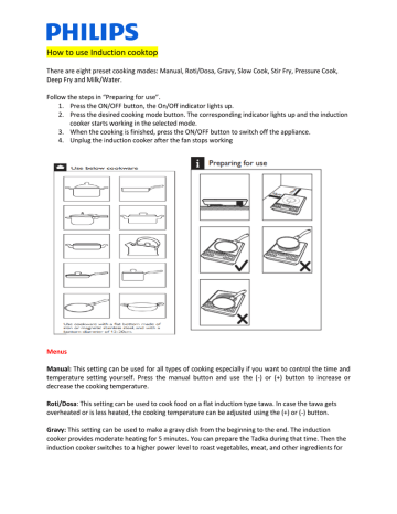 How to use Induction cooktop How to use Induction cooktop