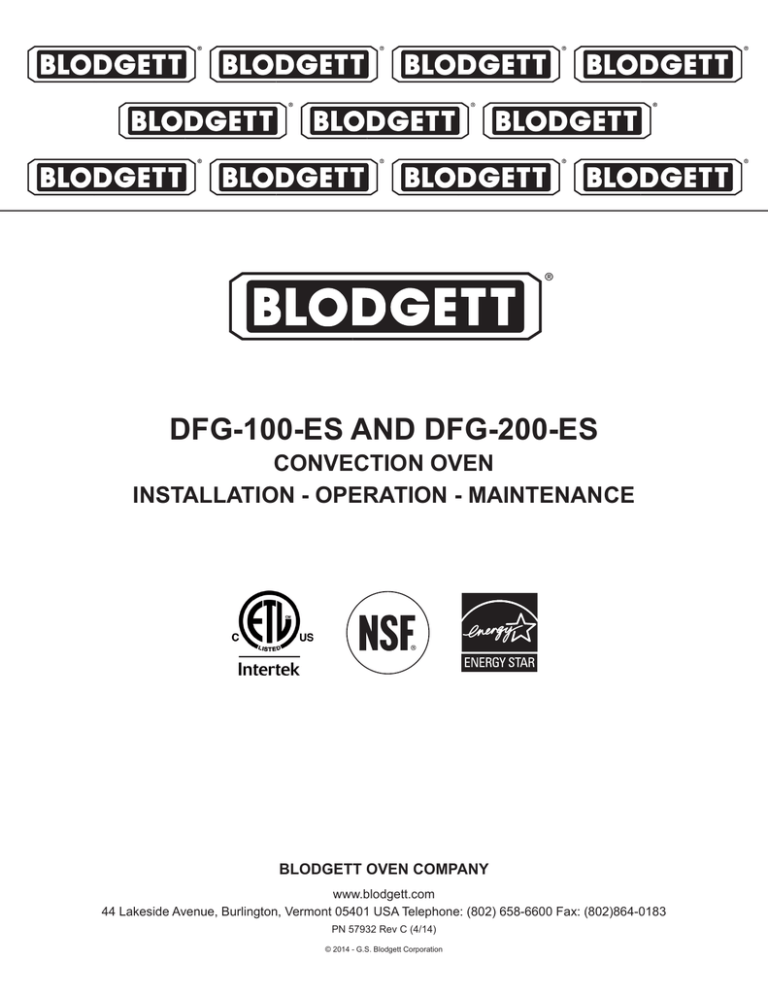 DFG-100-ES AND DFG-200-ES DFG-100-ES AND DFG-200-ES