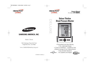 Deluxe Thinline Blood Pressure Monitor Deluxe Thinline Blood Pressure Monitor