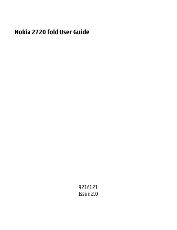 Nokia 2720 fold User Guide Nokia 2720 fold User Guide