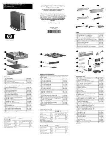 hp business desktop d325 hp business desktop d325