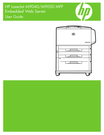 HP LaserJet M9040/M9050 Multifunction Printer series User guide HP LaserJet M9040/M9050 Multifunction Printer series User guide
