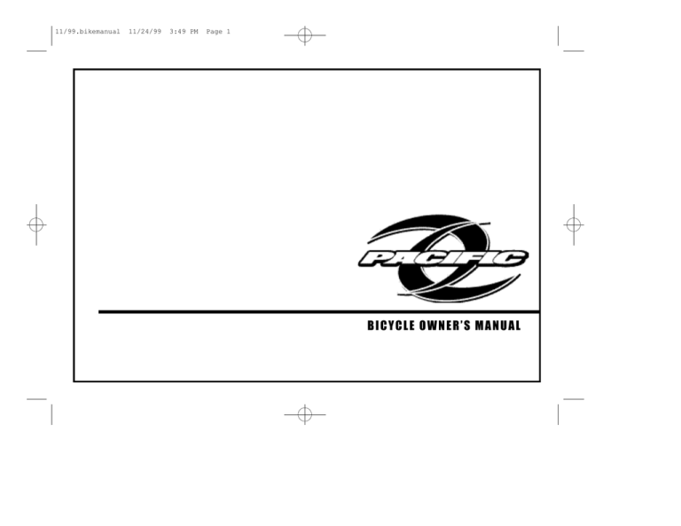 bicycle owner`s manual bicycle owner`s manual
