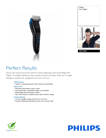 QC5360/15 Philips hair clipper QC5360/15 Philips hair clipper