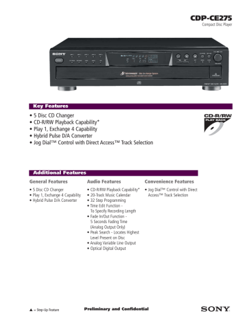 CDP-CE275 CDP-CE275