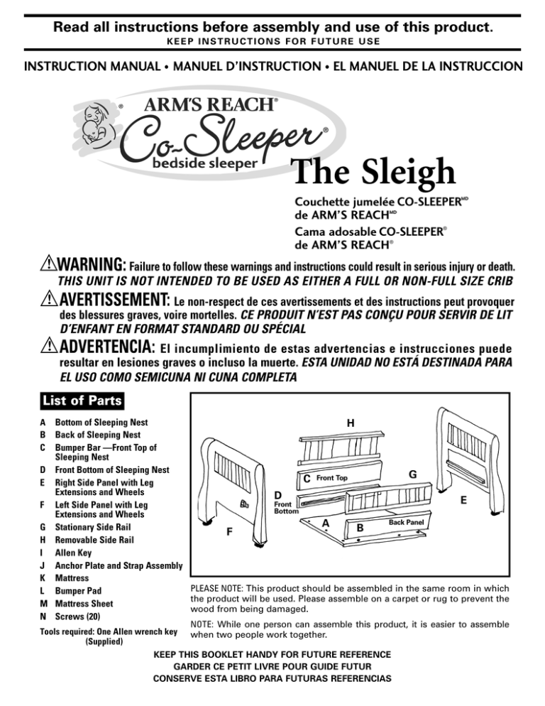 SLEIGH Instruction2004 Revision (Page 1) SLEIGH Instruction2004 Revision (Page 1)