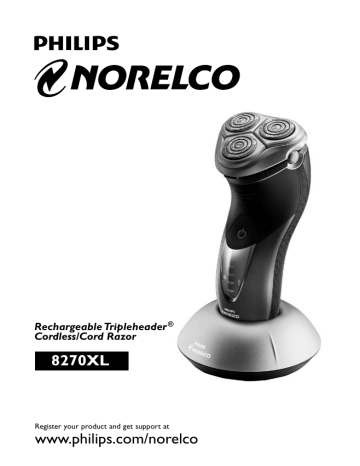 8270XL www.philips.com/norelco 8270XL www.philips.com/norelco