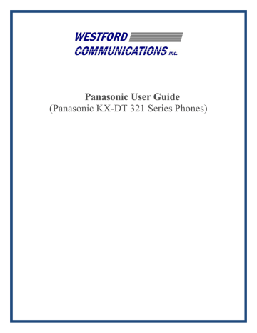 Panasonic User Guide (Panasonic KX Panasonic User Guide (Panasonic KX
