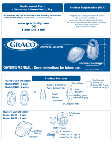 WWW GRACOBABY COM OR 1-800-345-4109 | Manualzz WWW GRACOBABY COM OR 1-800-345-4109 | Manualzz