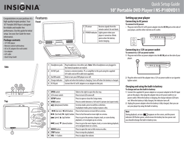 Insignia NS-P10DVD11 10 Insignia NS-P10DVD11 10
