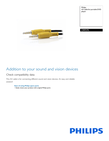 Philips CRP270/01 User manual Philips CRP270/01 User manual