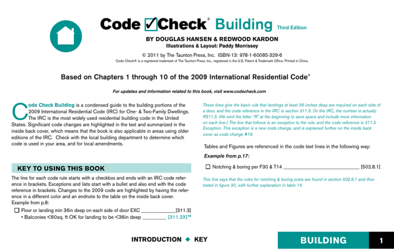 Code Check Building Code Check Building