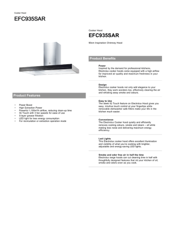 EFC935SAR - Electrolux EFC935SAR - Electrolux